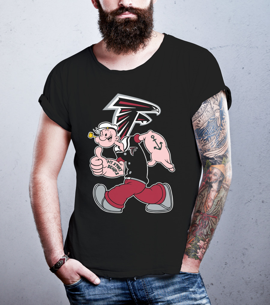 Atlanta Falcons Popeye My Story Designs T-Shirt