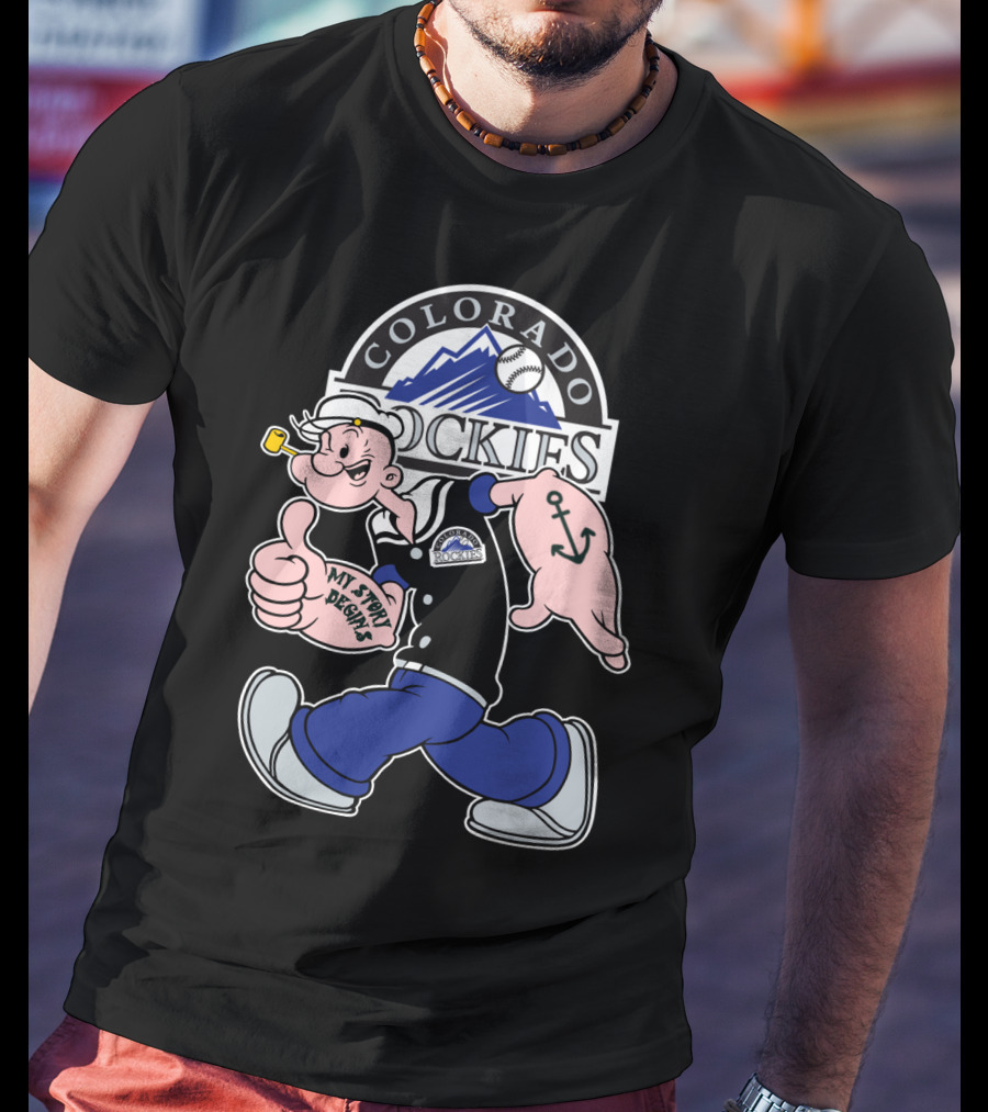Colorado Rockies Popeye My Story Begins T-Shirt