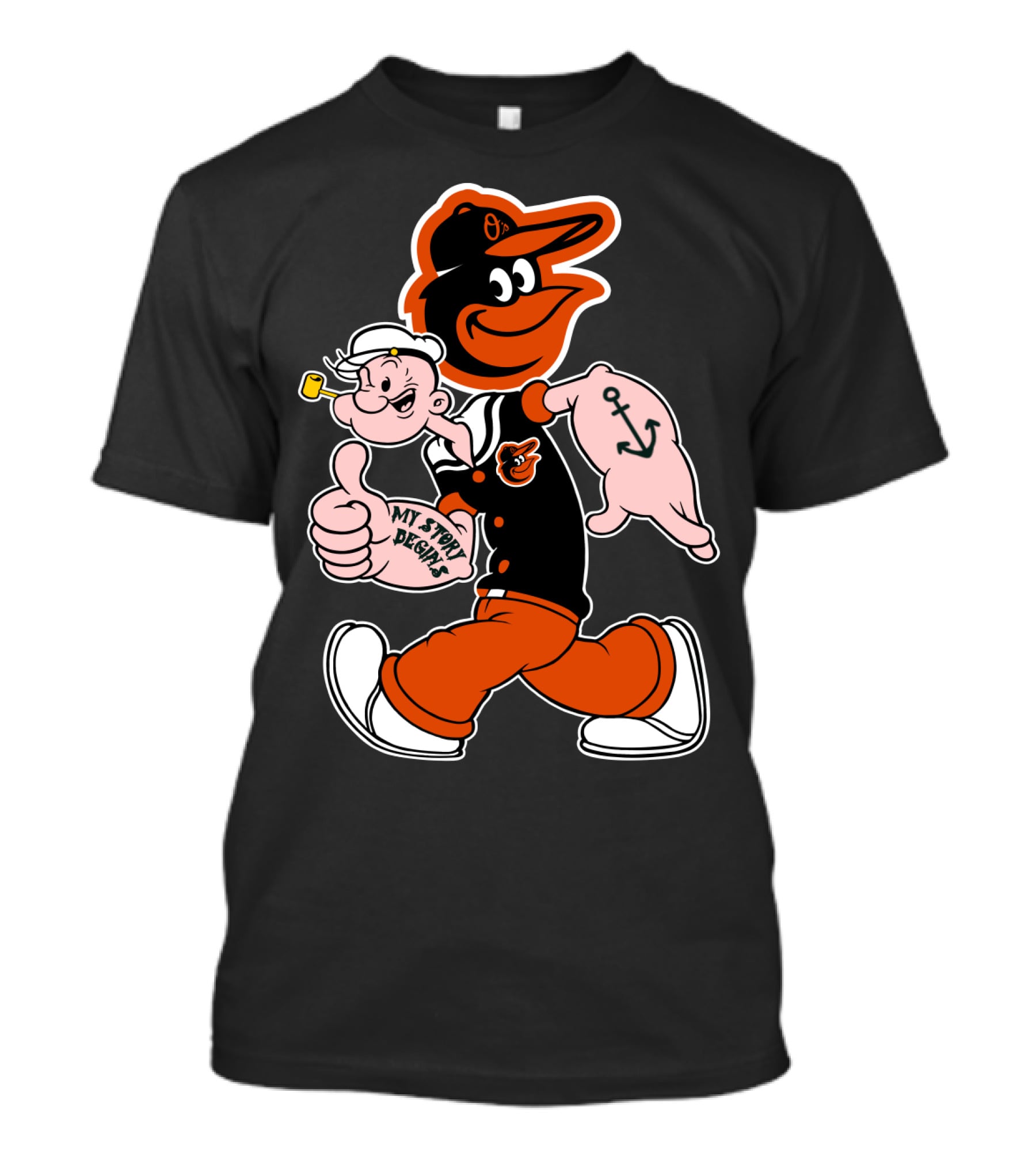 Baltimore Orioles My Story Begins Anchor T-Shirt