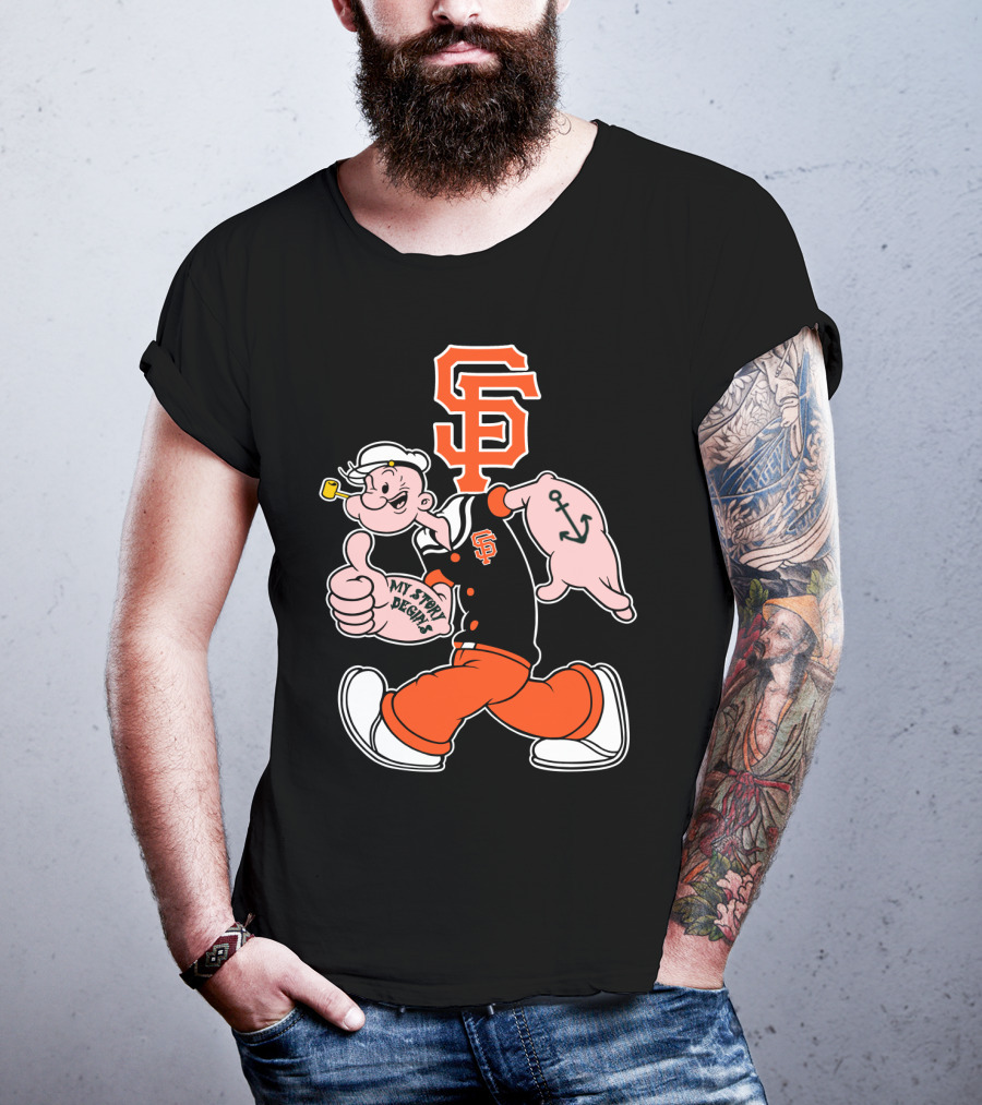 Sf Giants Popeye My Story T-Shirt
