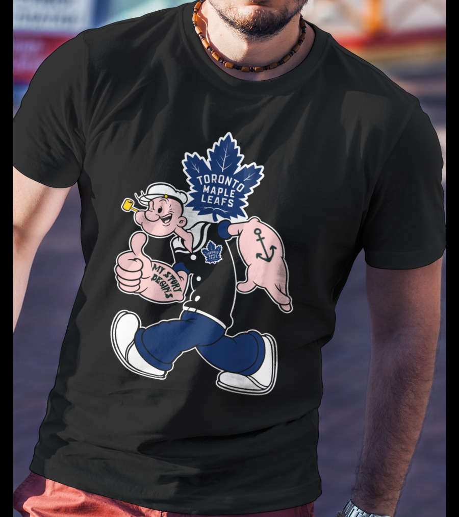 Toronto Maple Leafs Popeye My Story Begins T-Shirt