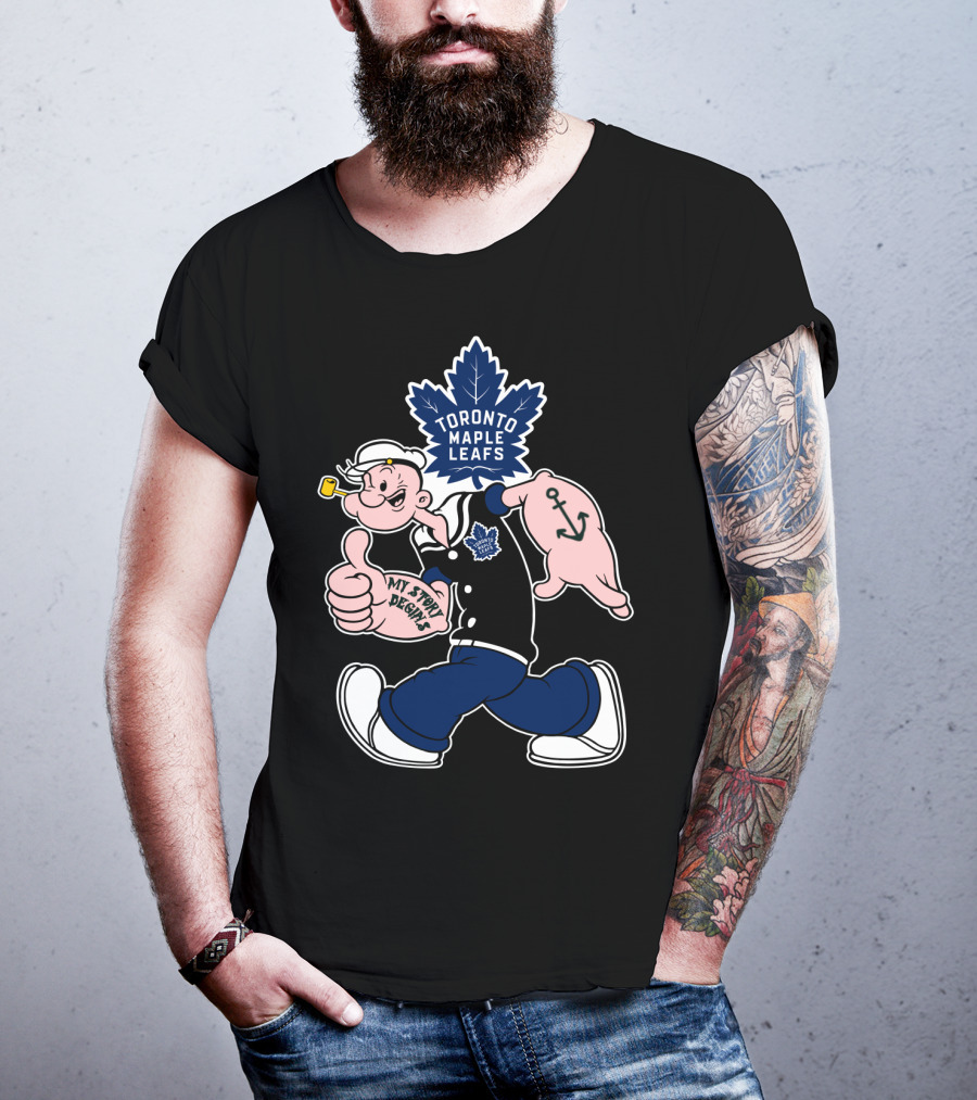 Toronto Maple Leafs Popeye My Story Begins T-Shirt