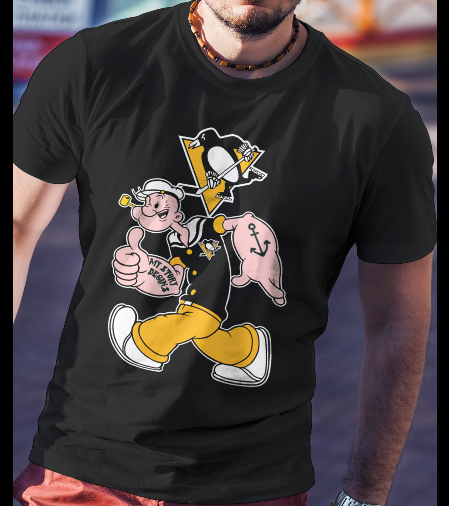 Pittsburgh Penguins Popeye Mashup T-Shirt