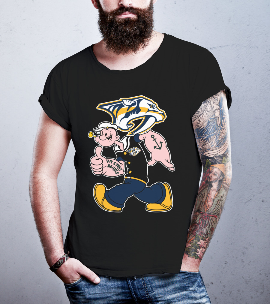 Nashville Predators Popeye My Story Begins T-Shirt
