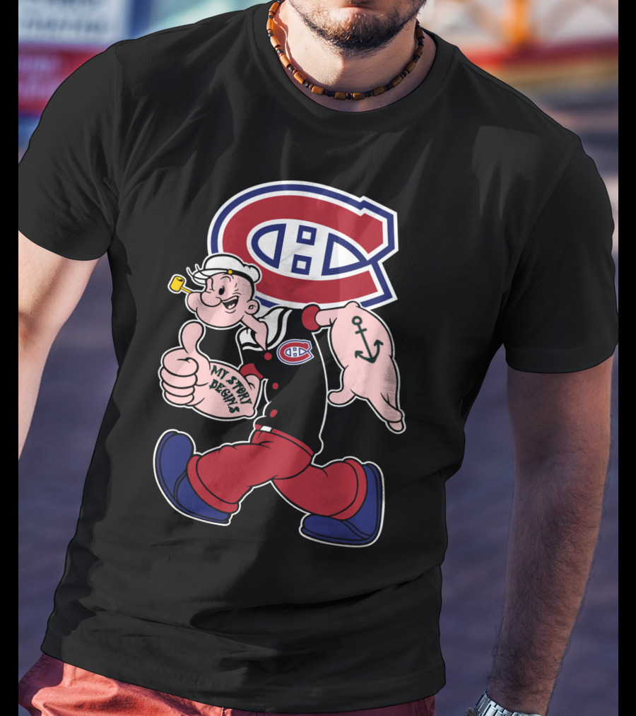 Montreal Canadiens Popeye My Story Begins T-Shirt
