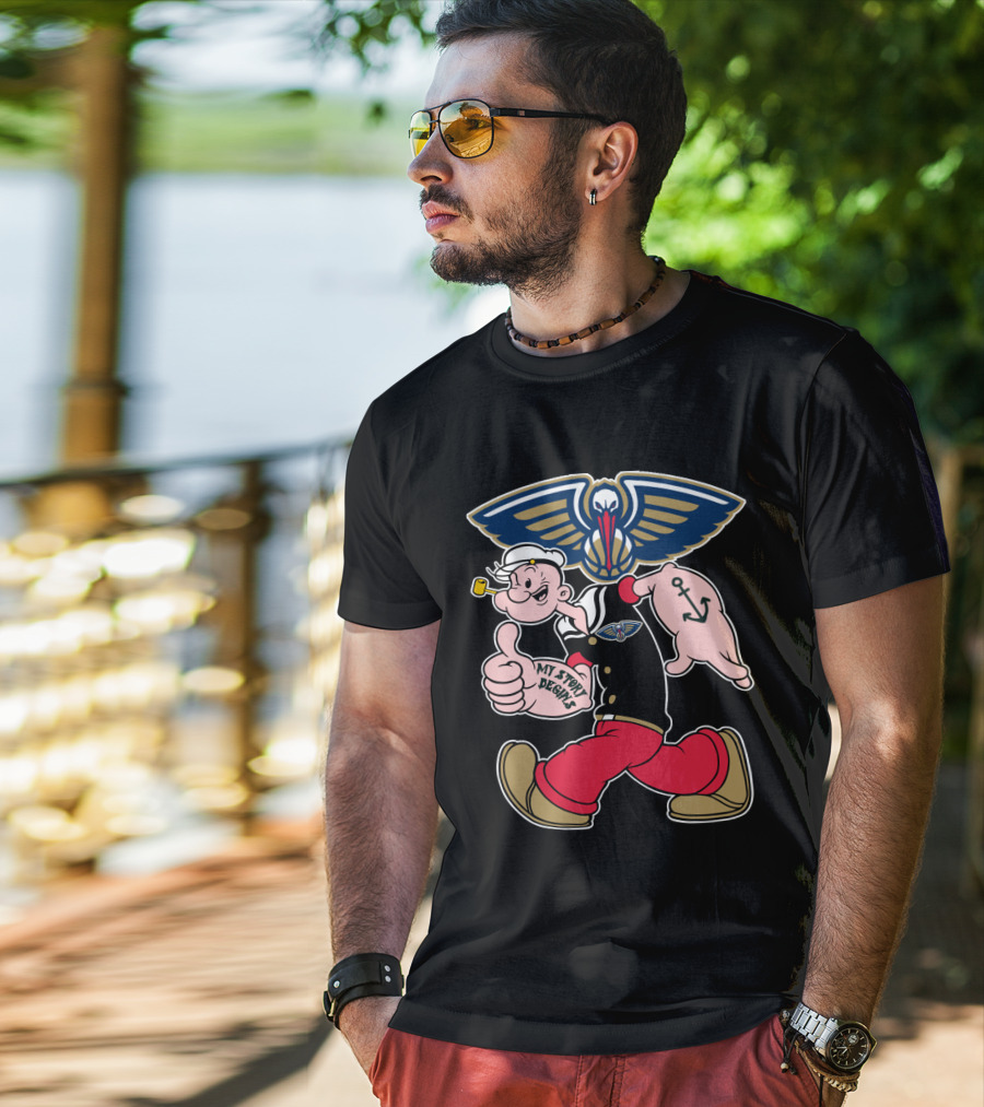 New Orleans Pelicans Popeye My Story Designs T-Shirt