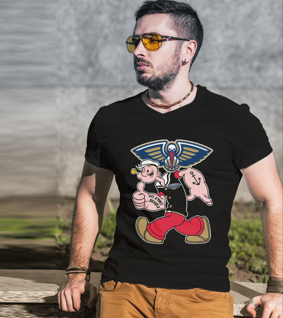 New Orleans Pelicans Popeye My Story Designs T-Shirt