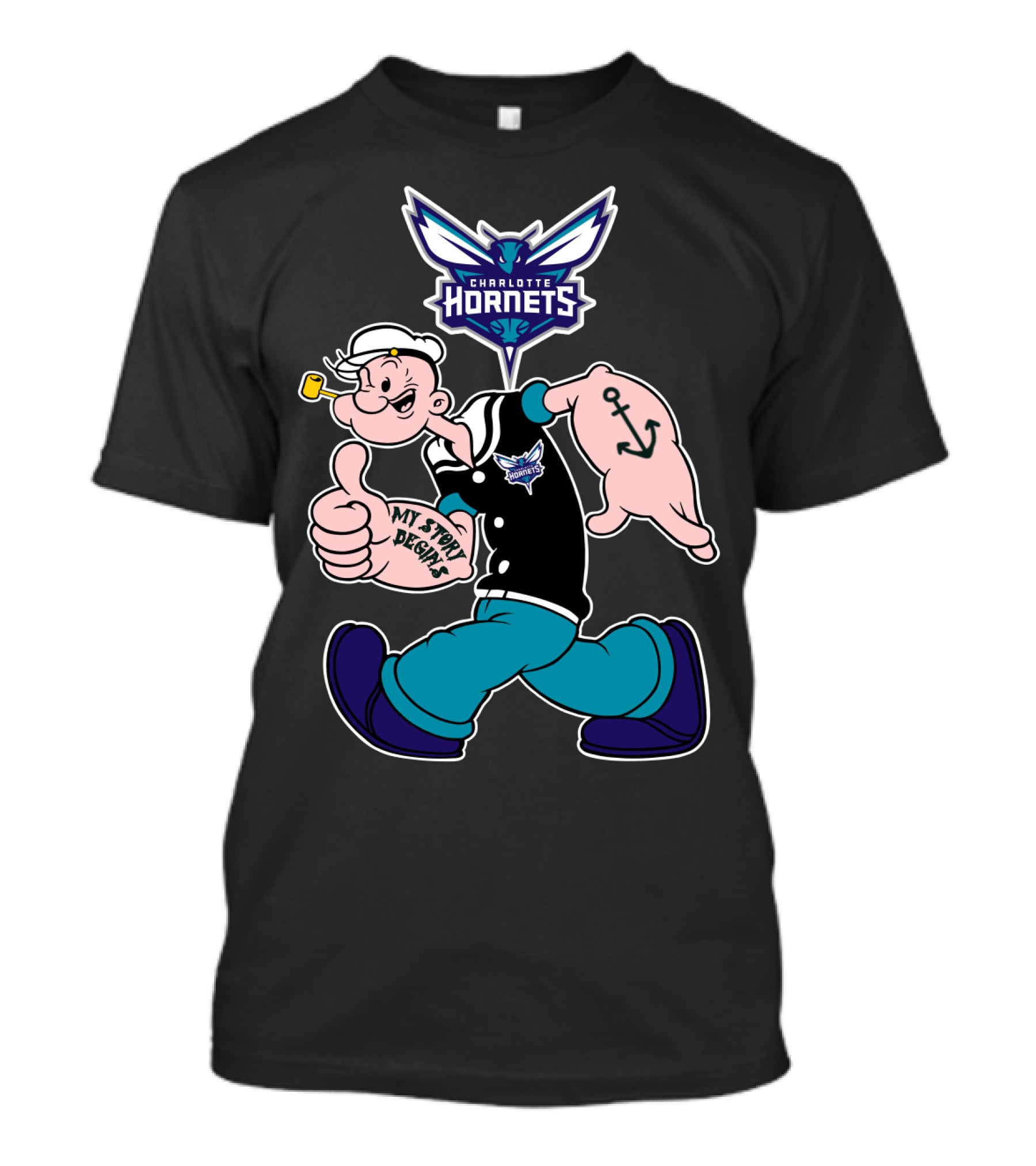 Charlotte Hornets My Story Designs T-Shirt
