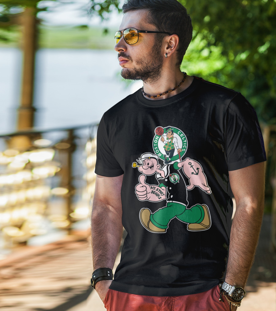 Boston Celtics Popeye My Story Begins T-Shirt