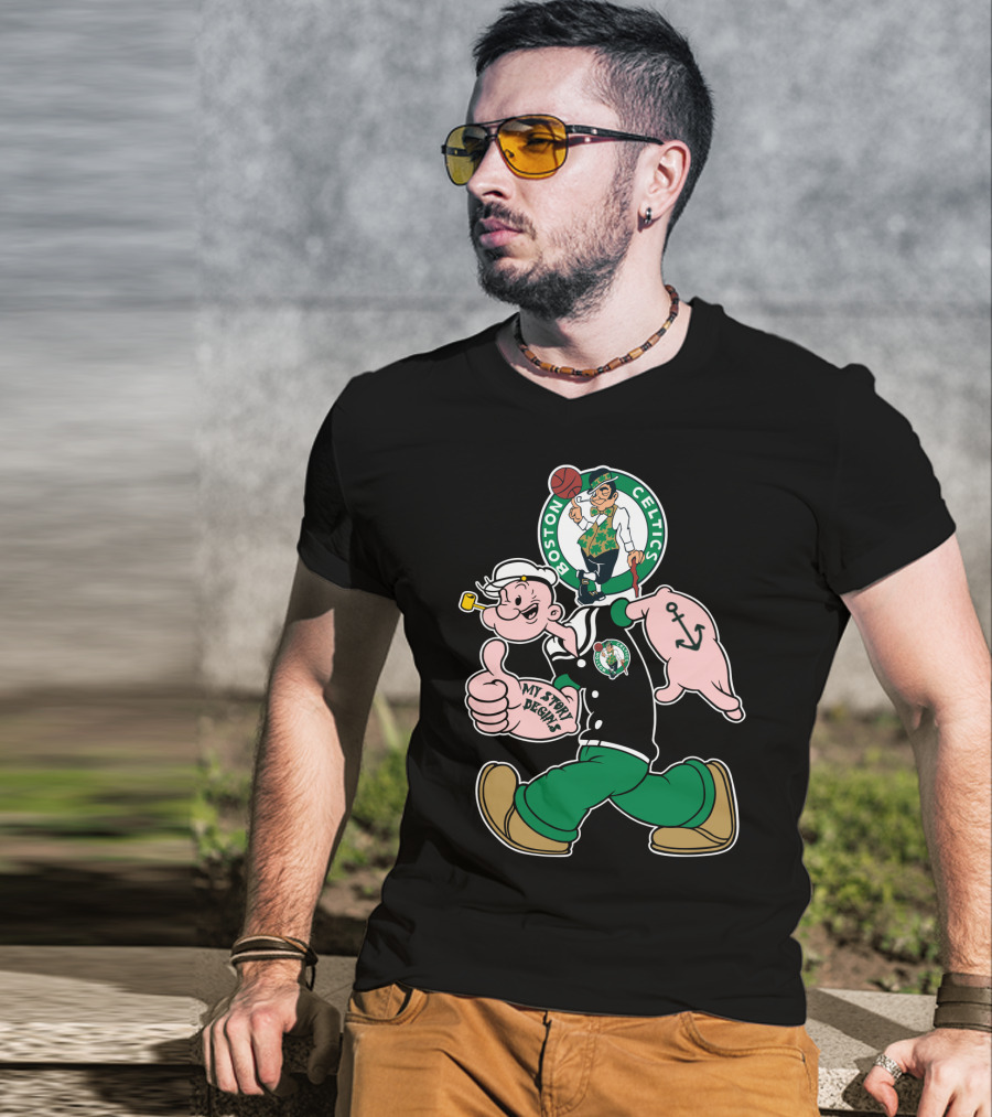 Boston Celtics Popeye My Story Begins T-Shirt