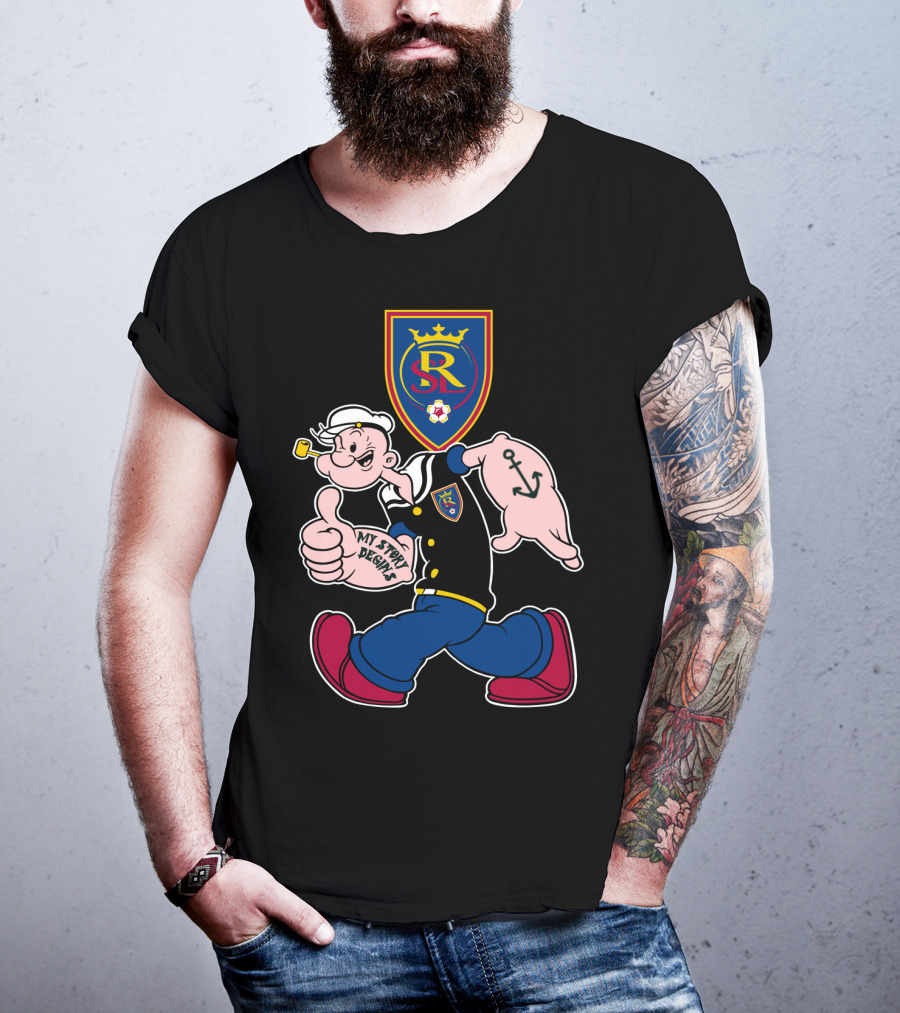 Real Salt Lake Sr Logo My Story Begins T-Shirt