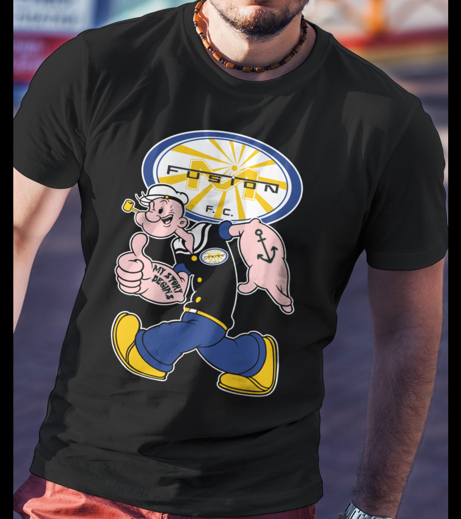 Fusion F.c. 137 Miami My Story Begins Anchor Sailor Character T-Shirt