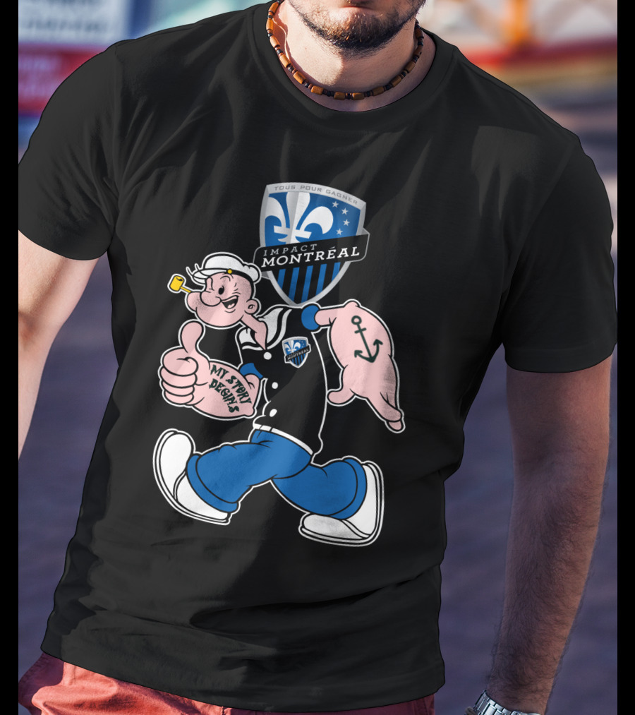 Tous Pour Gagner Impact Montreal My Story Designs T-Shirt