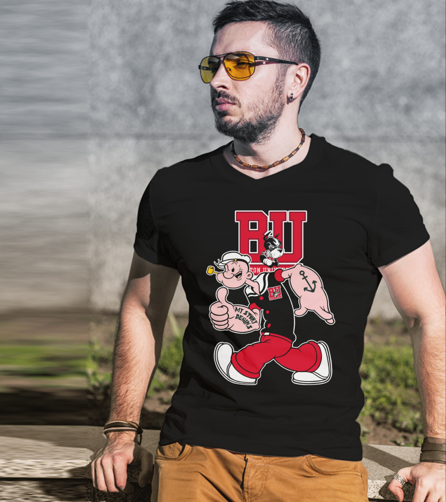 Boston University Terriers Popeye My Story Begins T-Shirt