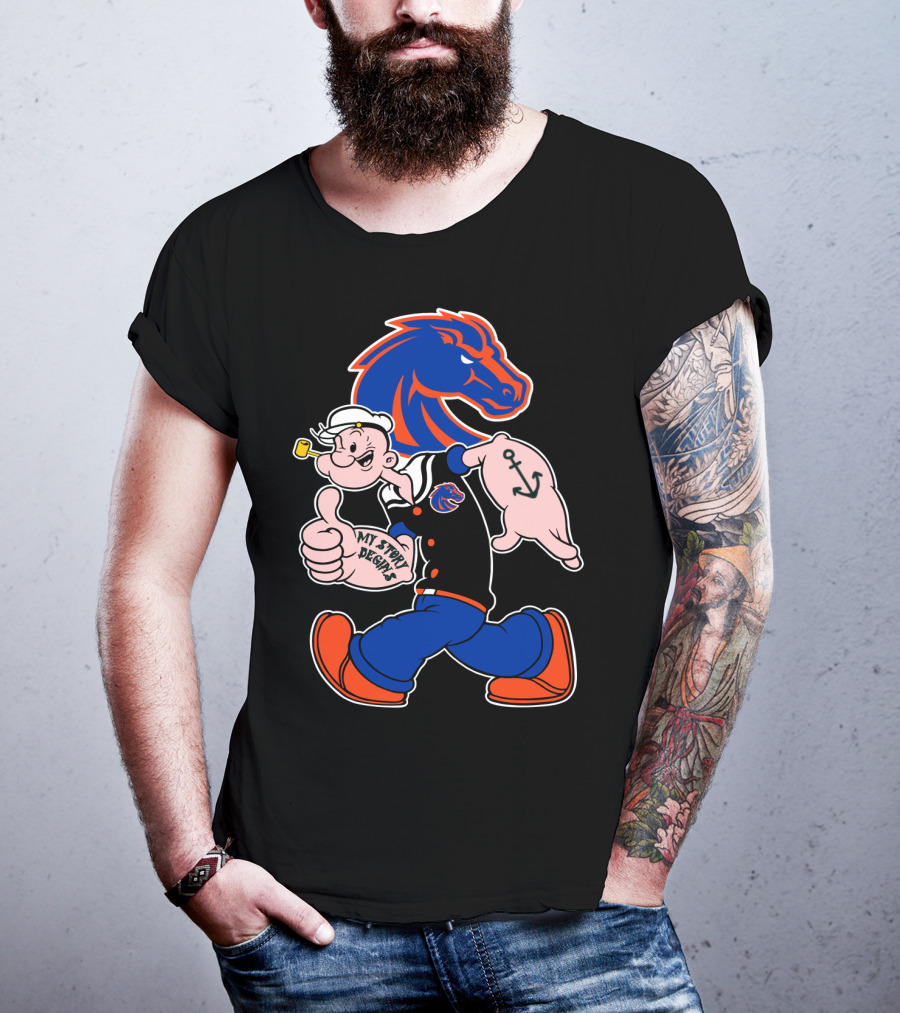 Boise State Broncos Popeye My Story Begins T-Shirt