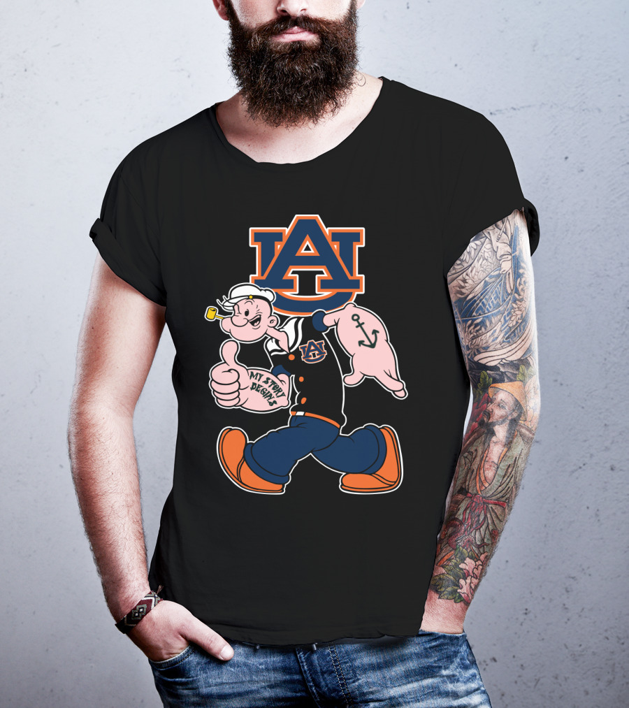 Auburn University Iconic Popeye My Story Begins T-Shirt