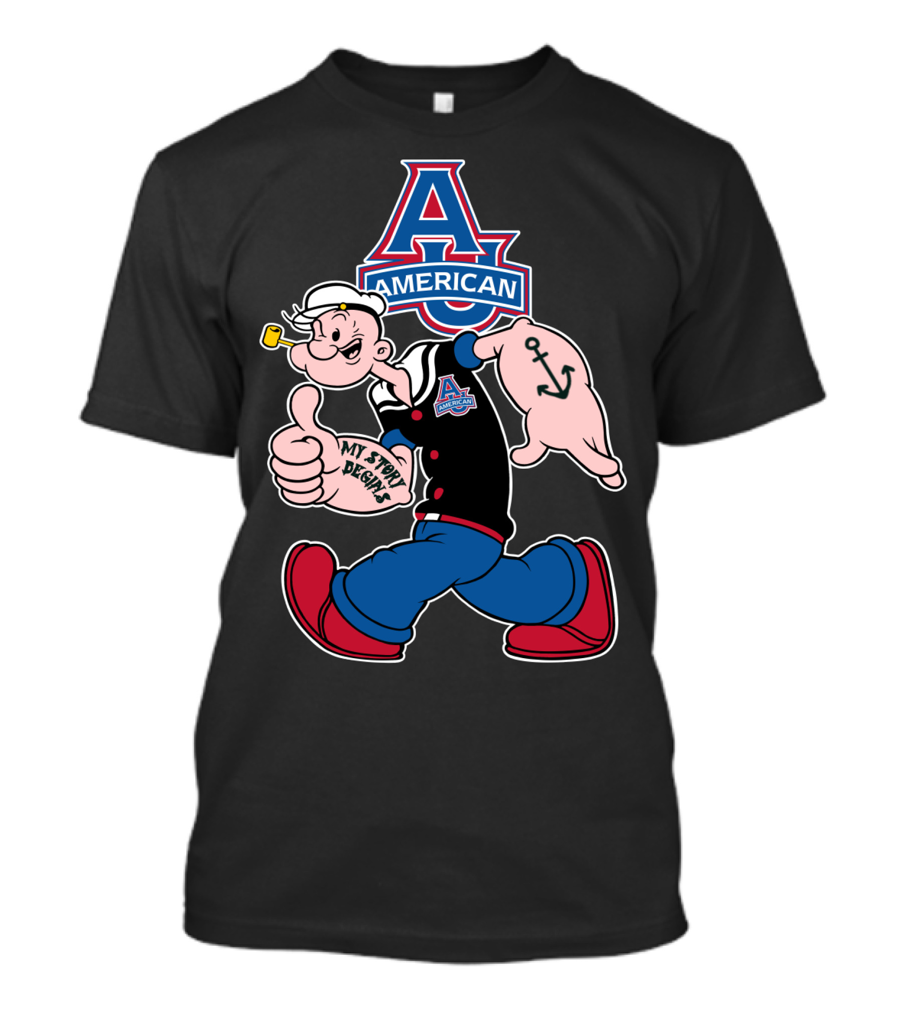 American Eagles Popeye My Story Begins Anchor T-Shirt