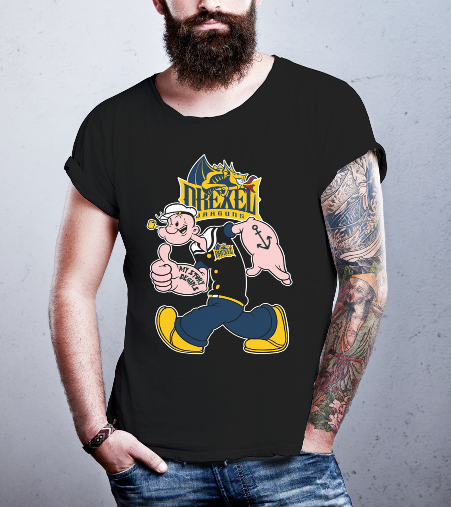 Drexel Dragons Popeye My Story Begins 173 T-Shirt