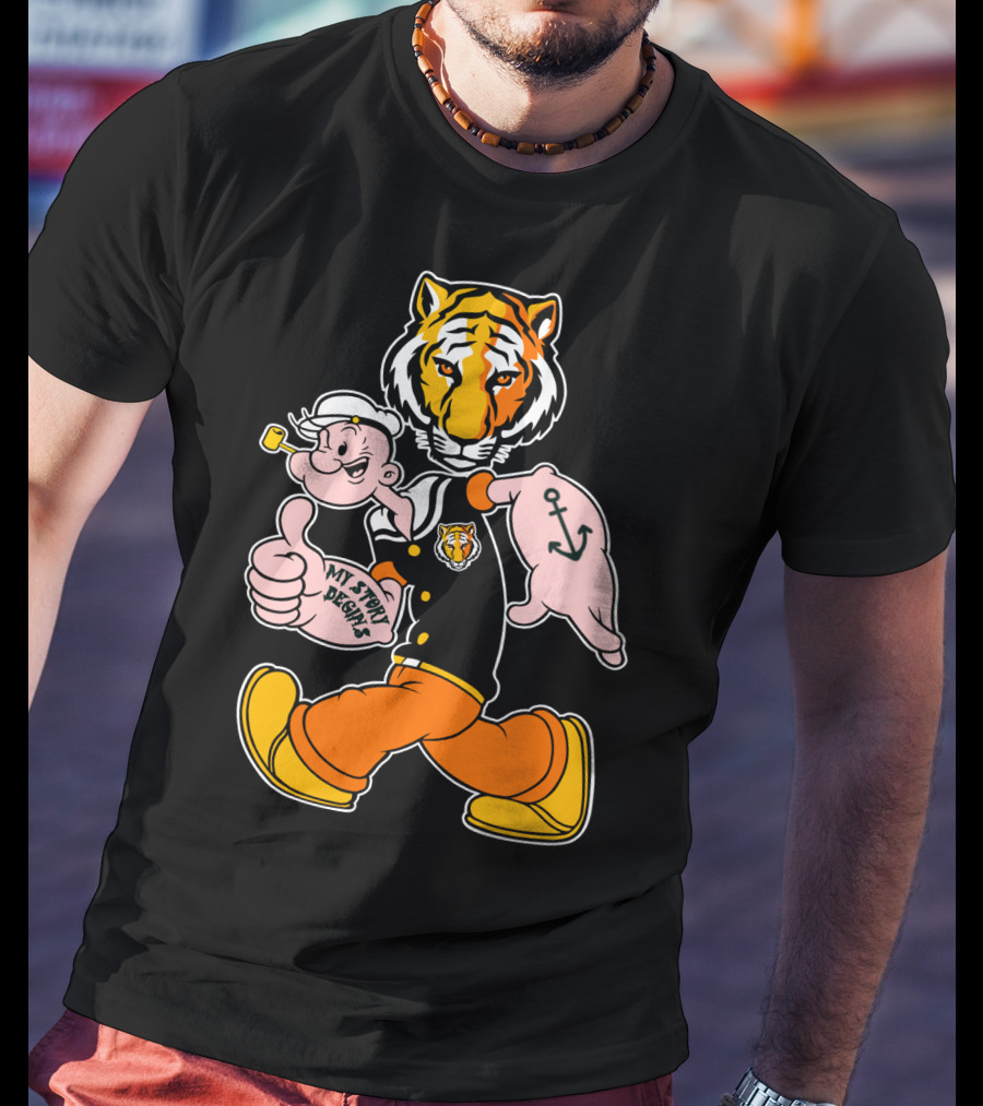 Depauw Tigers My Story Begins Tiger And Sailor T-Shirt