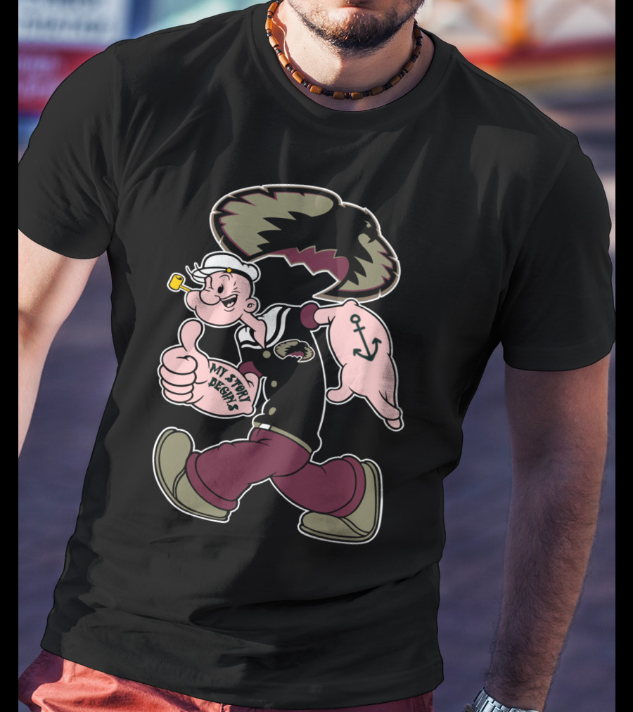 Popeye My Story Begins Denver Pioneers T-Shirt