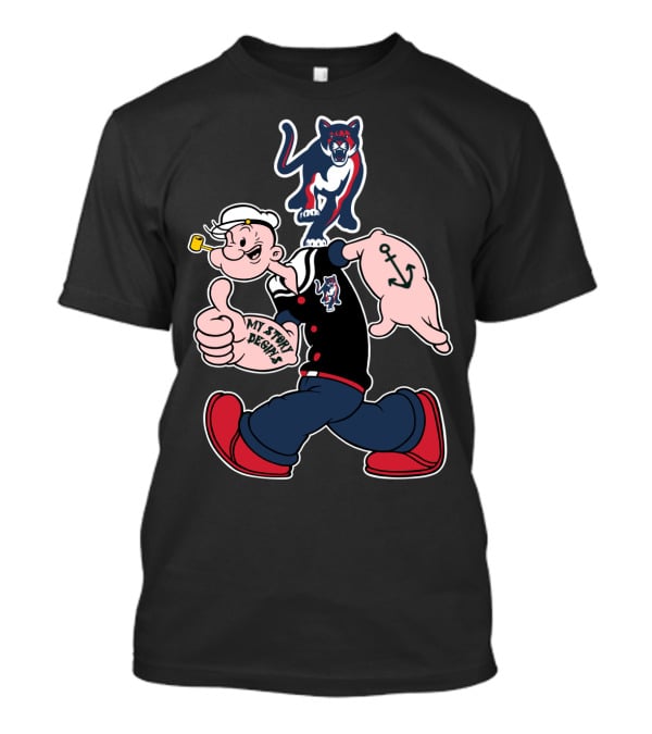 Popeye My Story Designs 177 Columbus St Cougars T-Shirt