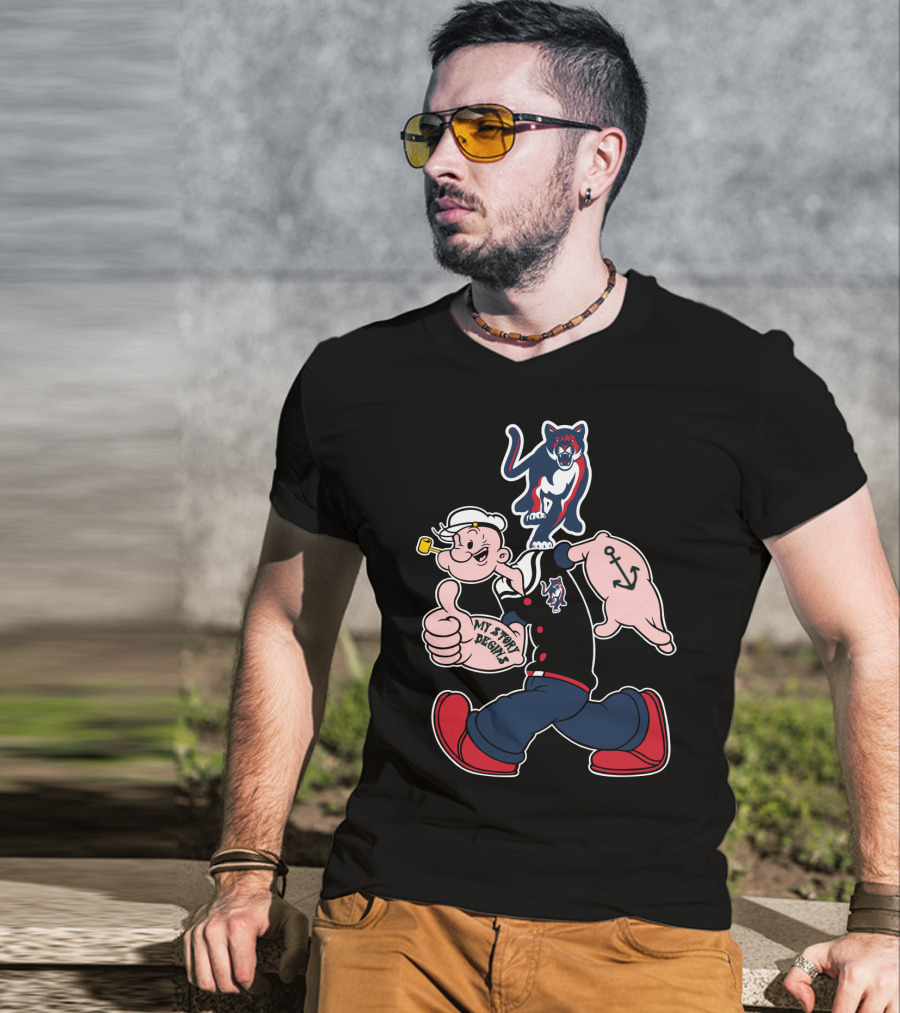 Popeye My Story Designs 177 Columbus St Cougars T-Shirt