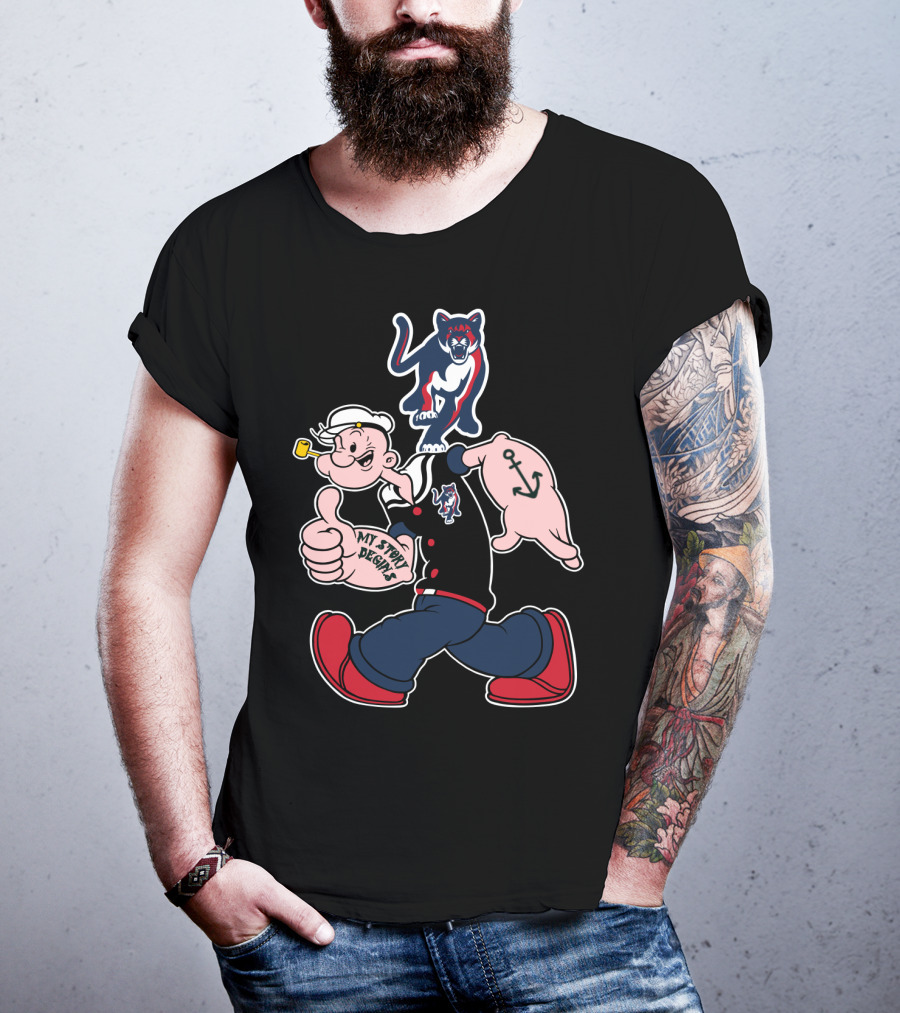 Popeye My Story Designs 177 Columbus St Cougars T-Shirt