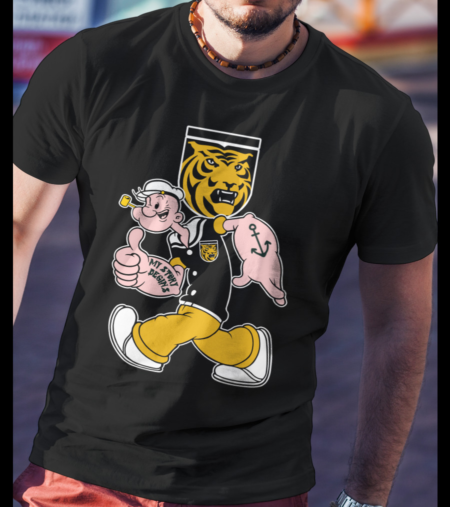 Colorado College Tigers Popeye Crossover My Story Designs T-Shirt