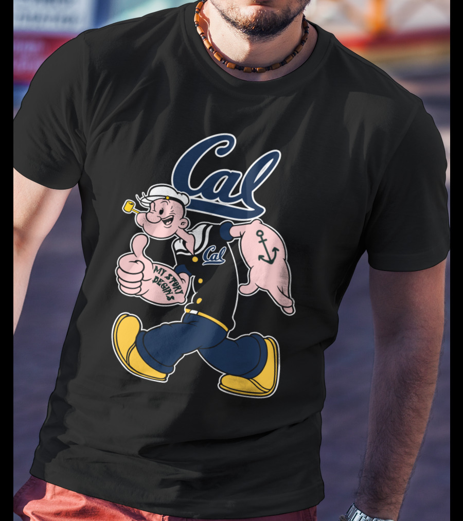 Cal California Golden Bears Popeye Anchor My Story Begins T-Shirt