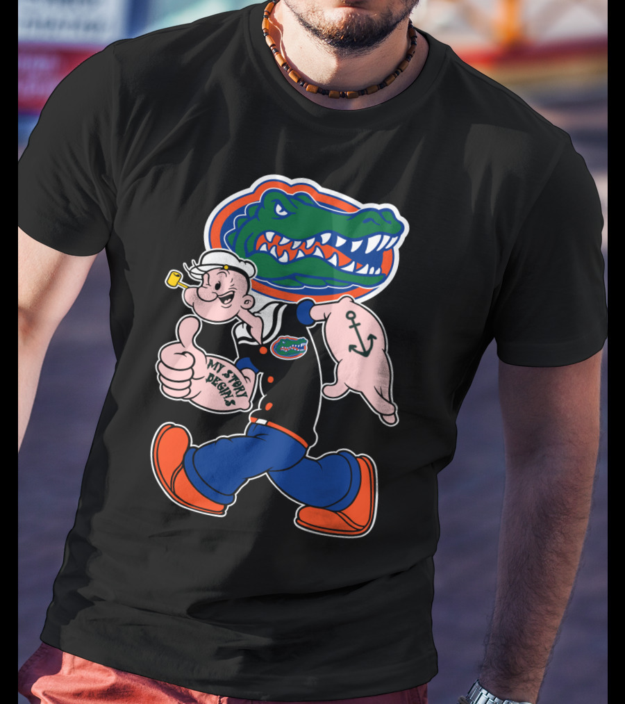 Florida Gators My Story Begins Popeye Anchor T-Shirt
