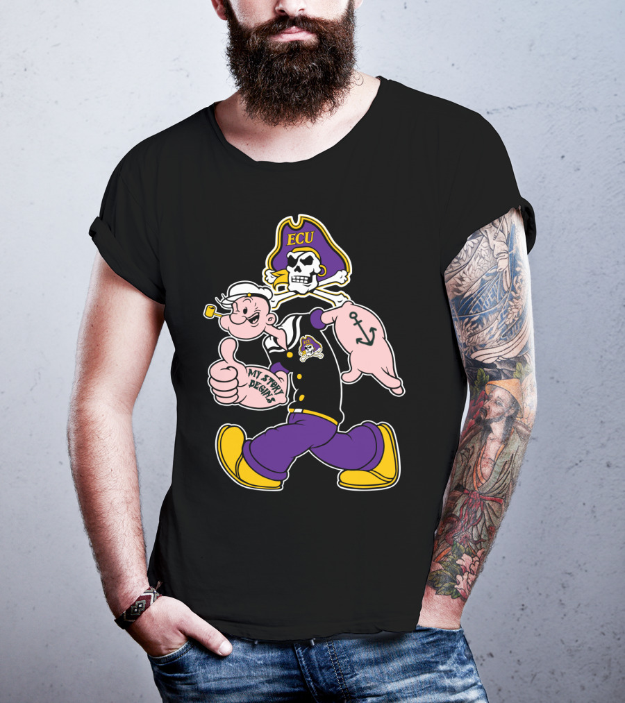 Ecu Pirates Popeye My Story Begins T-Shirt
