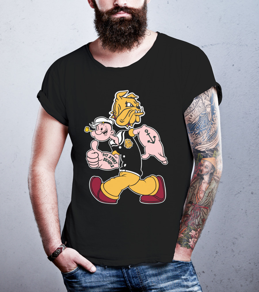 Duluth Bulldogs Popeye My Story Designs T-Shirt
