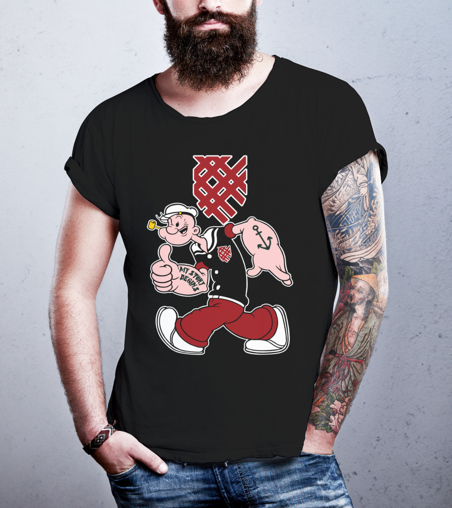 Macalester My Story Begins Sailor Anchor Tattoo T-Shirt
