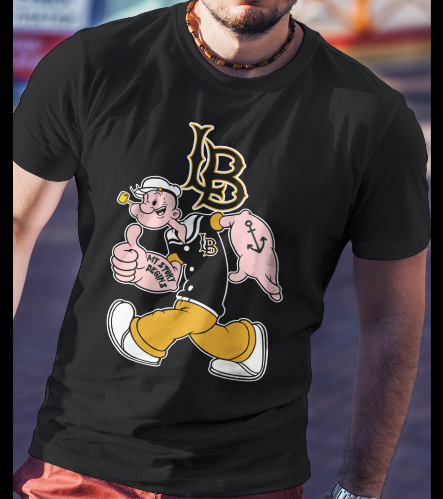 Lb My Story Begins Popeye Anchor T-Shirt