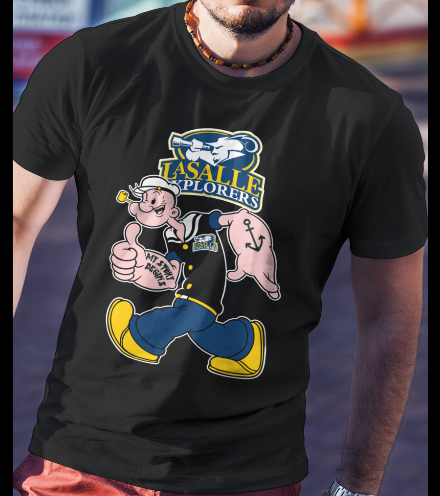 La Salle Explorers My Story Begins Iconic Cartoon Sailor Character T-Shirt