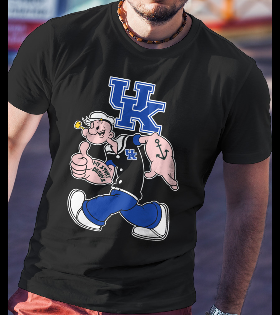 Uk Wildcats Popeye My Story Begins T-Shirt