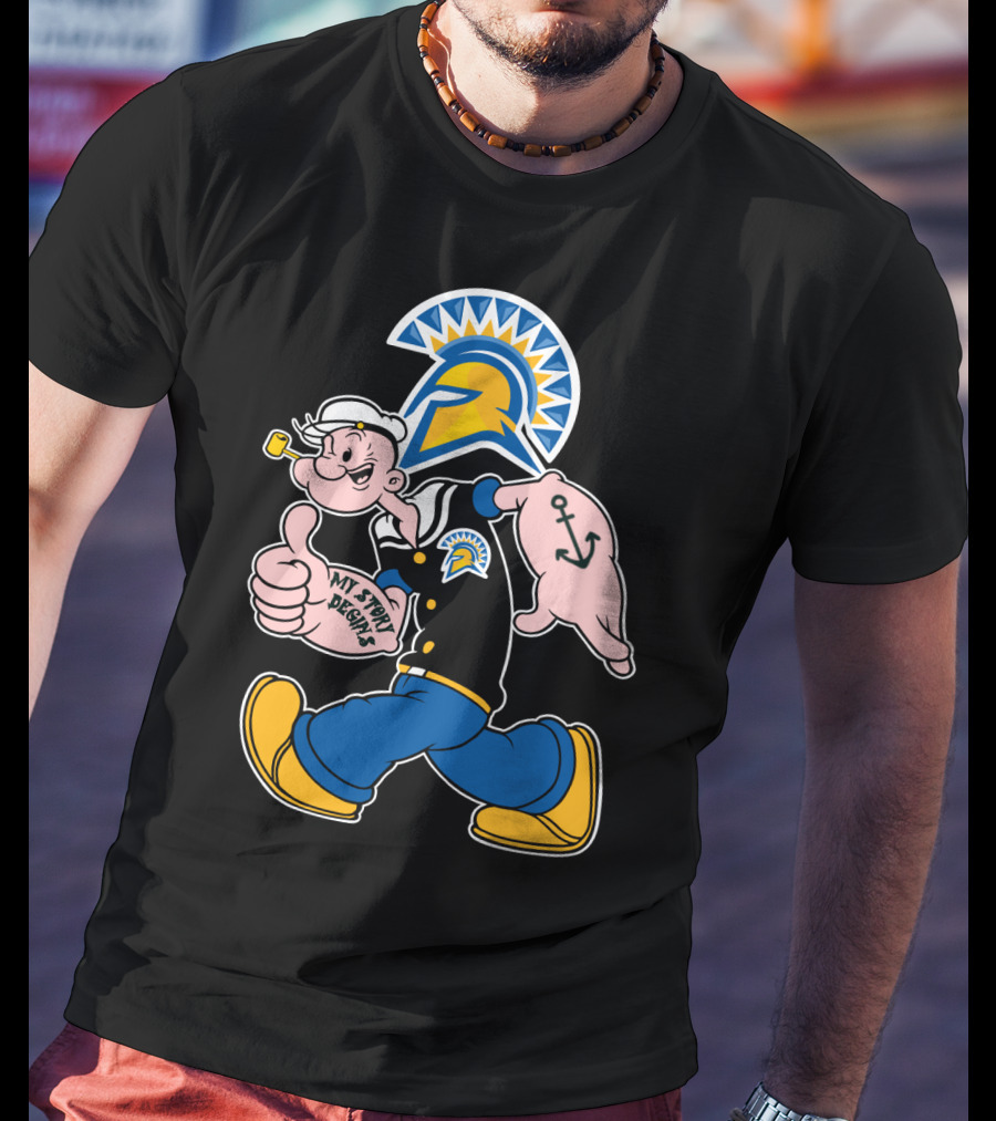 San Jose State Spartans Popeye My Story Begins T-Shirt