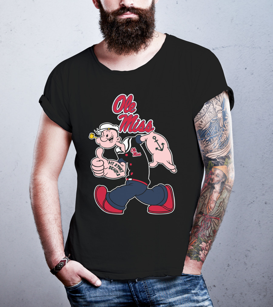 Ole Miss Rebels Popeye My Story Begins T-Shirt