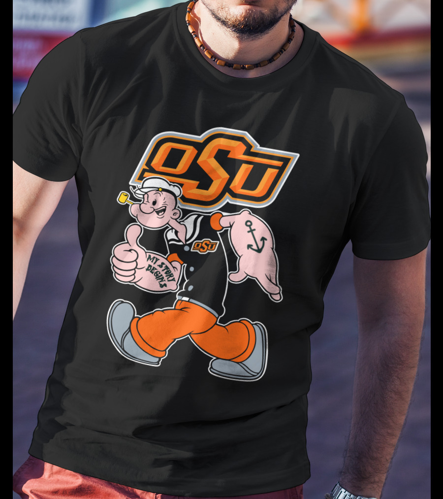 Osu Cowboy Popeye My Story Begins T-Shirt