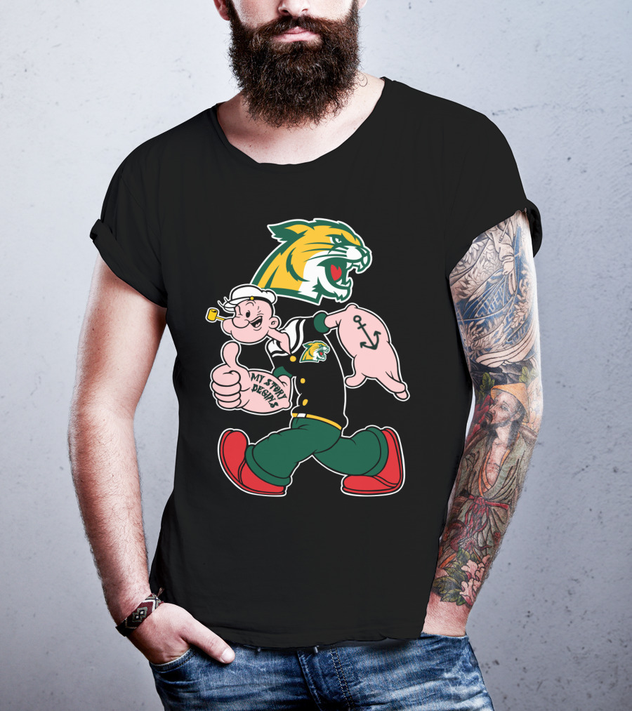 Northern Michigan Wildcats My Story Designs Sailor Character T-Shirt