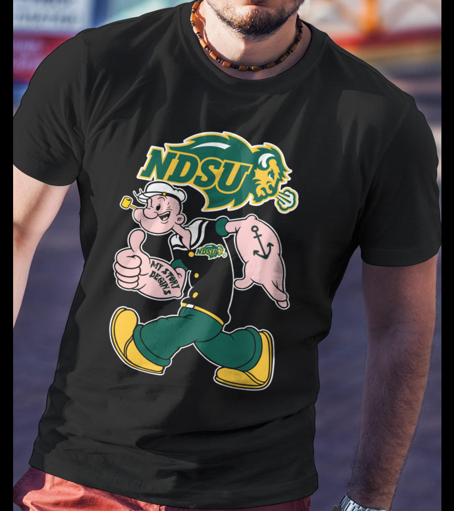 Ndsu North Dakota State Bison My Story Begins T-Shirt