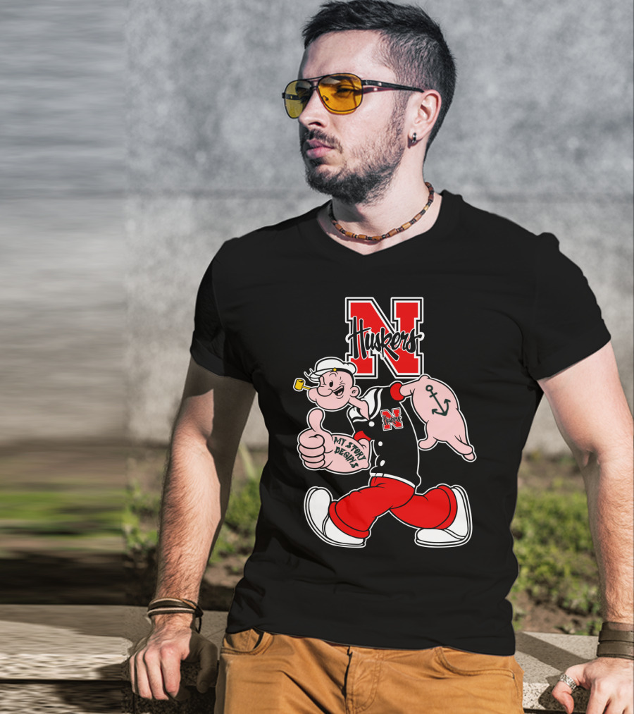 Nebraska Cornhuskers Popeye My Story Designs T-Shirt
