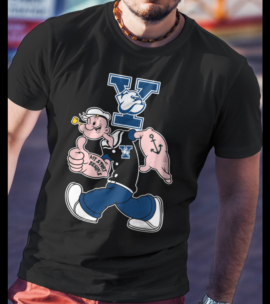 Yale Bulldogs Popeye My Story Begins T-Shirt