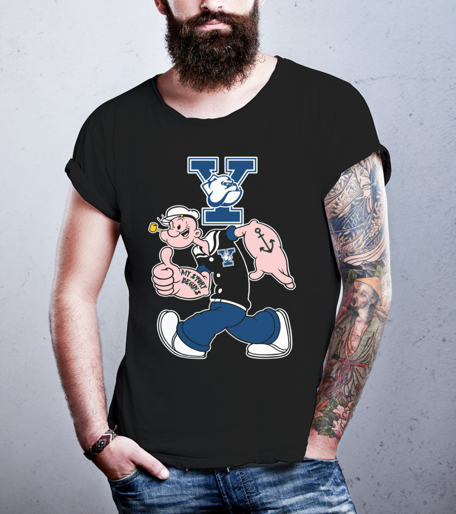 Yale Bulldogs Popeye My Story Begins T-Shirt