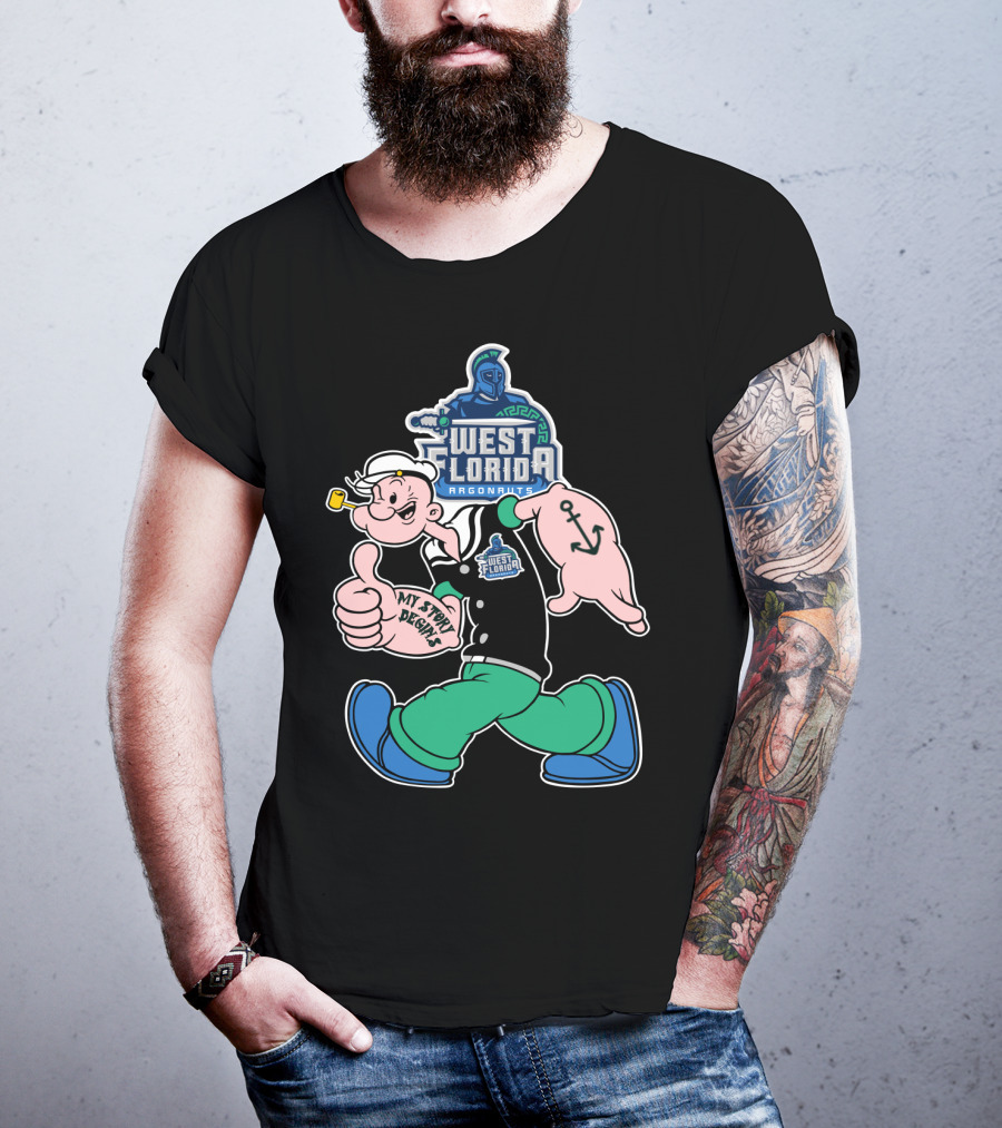 West Florida Argonauts My Story Begins Popeye Anchor T-Shirt