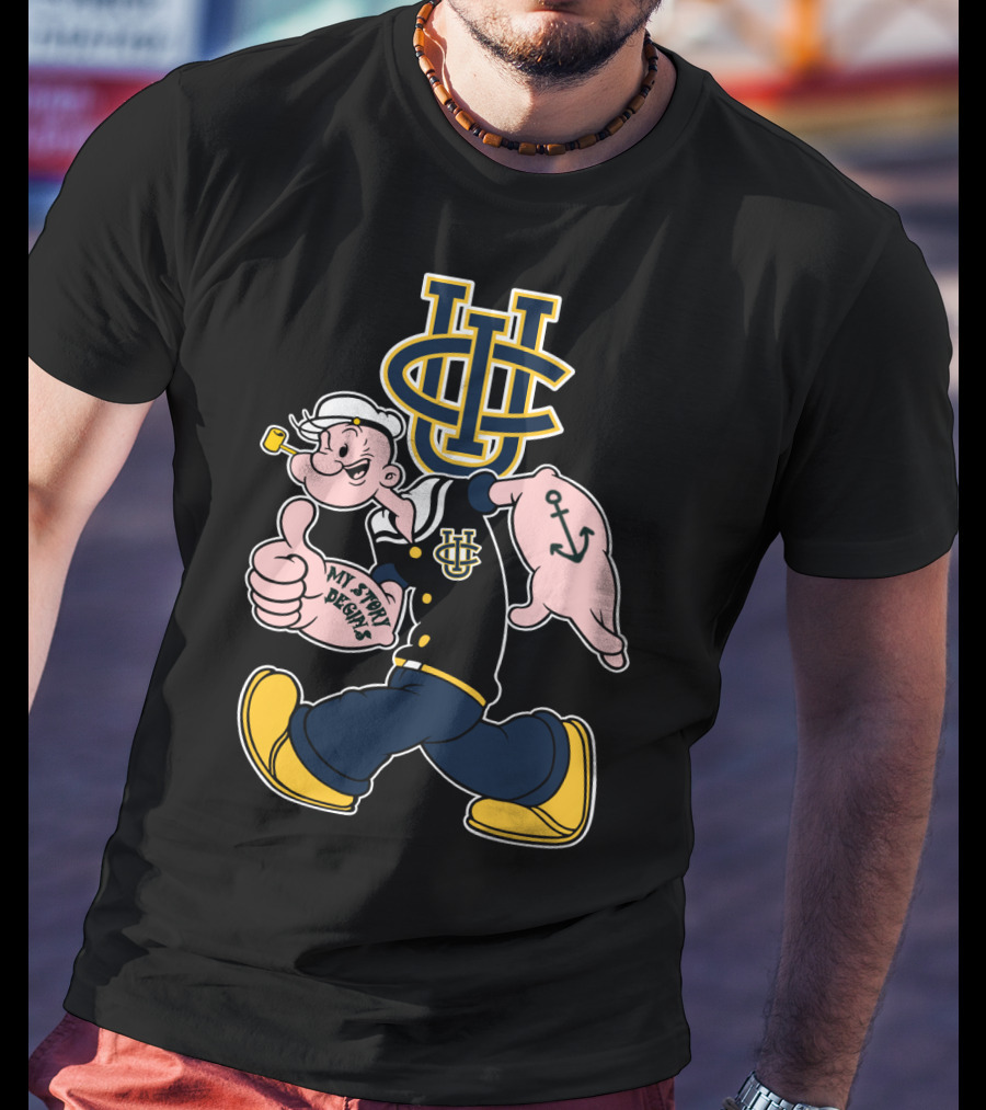 Uc Irvine Anteaters Popeye My Story Begins T-Shirt
