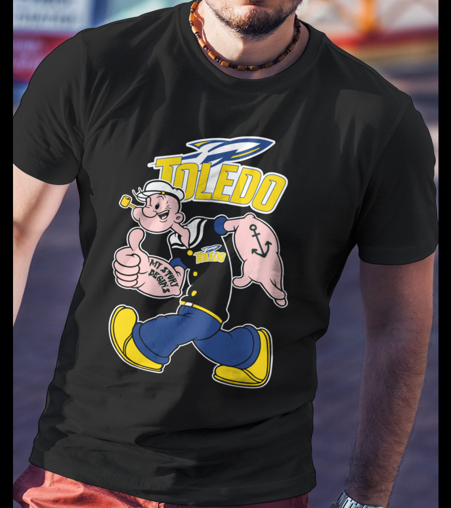 Toledo Rockets Popeye My Story Begins T-Shirt