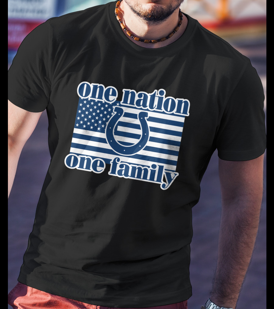 One Nation One Family Indianapolis Colts T-Shirt
