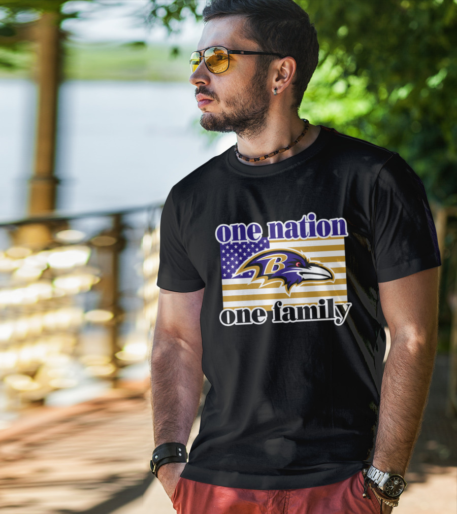 Baltimore Ravens One Nation One Family T-Shirt