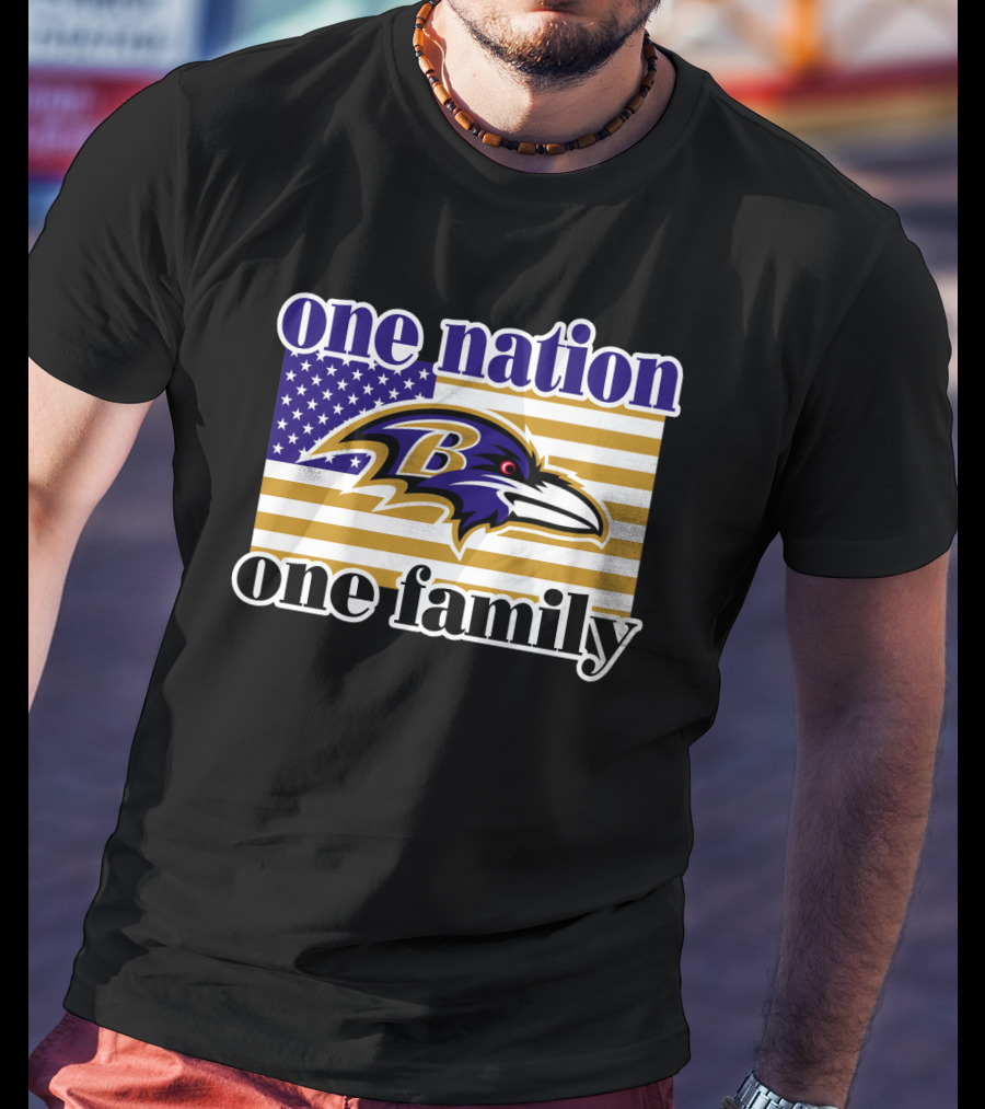 Baltimore Ravens One Nation One Family T-Shirt